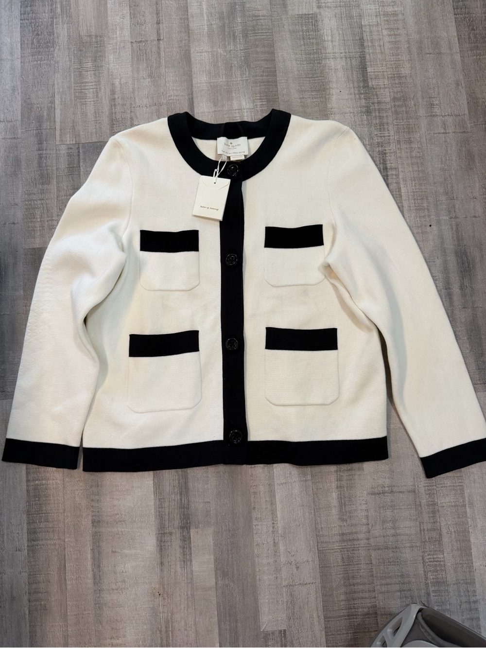 Kate Spade New York Button Up Buttercup Cardigan Jacket NWT Women’s Large
